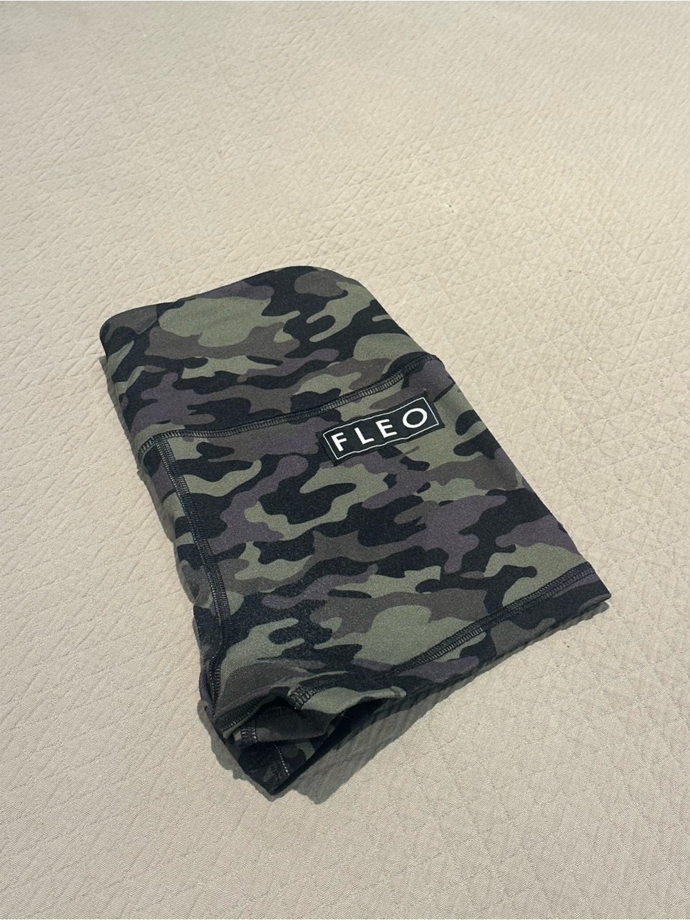 Fleo women’s Camouflage Athletic Shorts - Green & Black